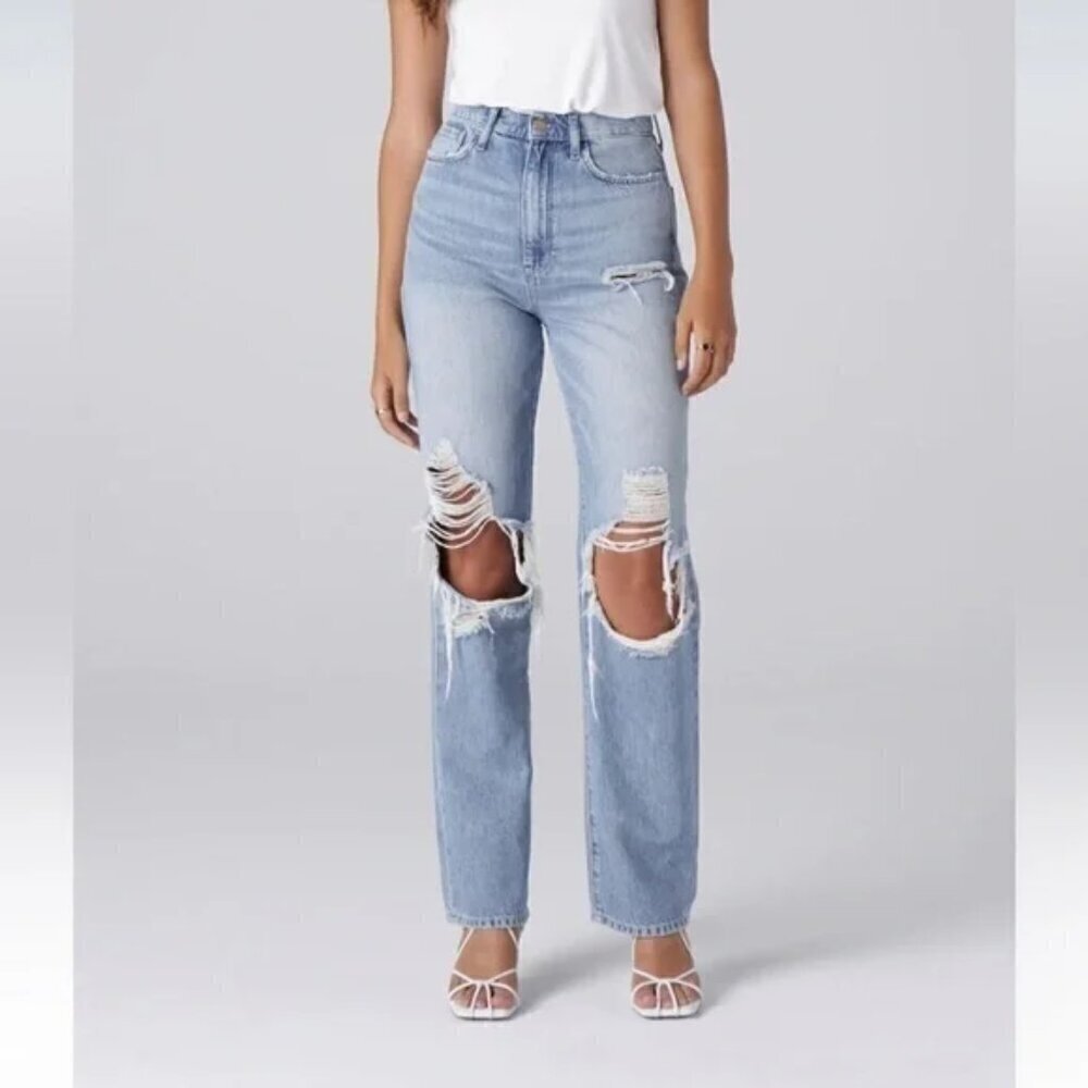 Triarchy Ms. Triarchy Lightweight Destroyed Light Indigo Jeans 28"